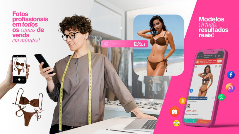 Destaque-se com imagens únicas criadas pelo FotoModel para sua marca.









